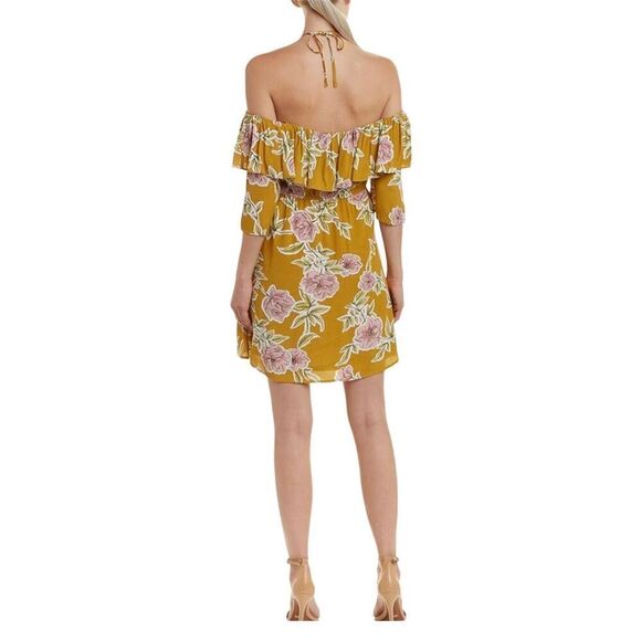 Fonda Ruffle Detail Cupcakes and Cashmere Floral Print Dress, Yellow/Gold, XS - Picture 2 of 16